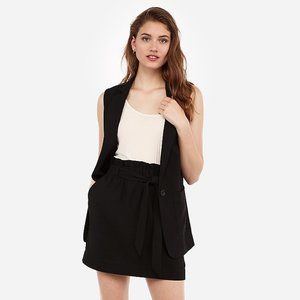 Express | High Waisted Sash Tie Mid-Thigh Skirt